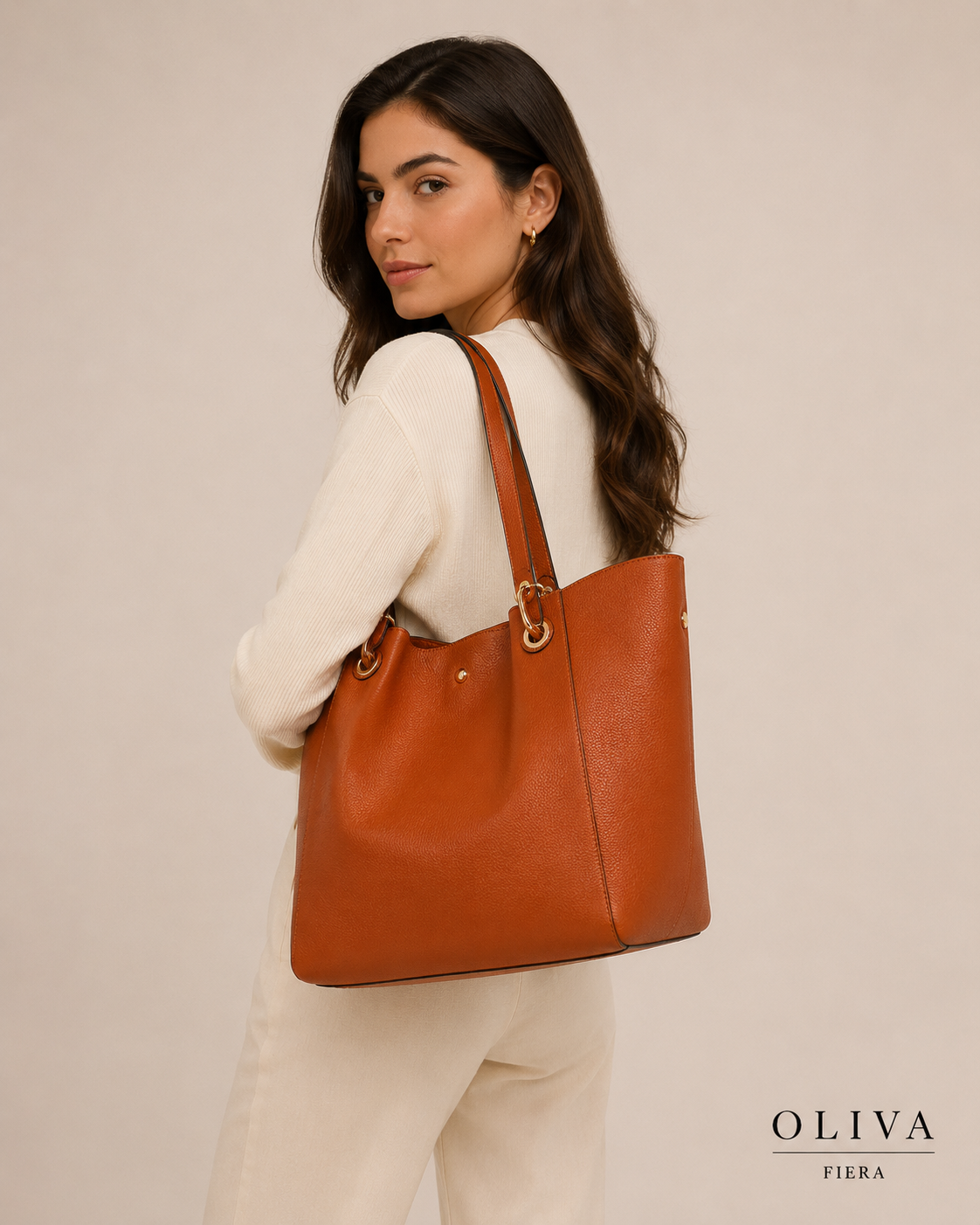 Bolso Bellagio | Bolso Tote Elegante de Gran Capacidad | Oro Silvestre