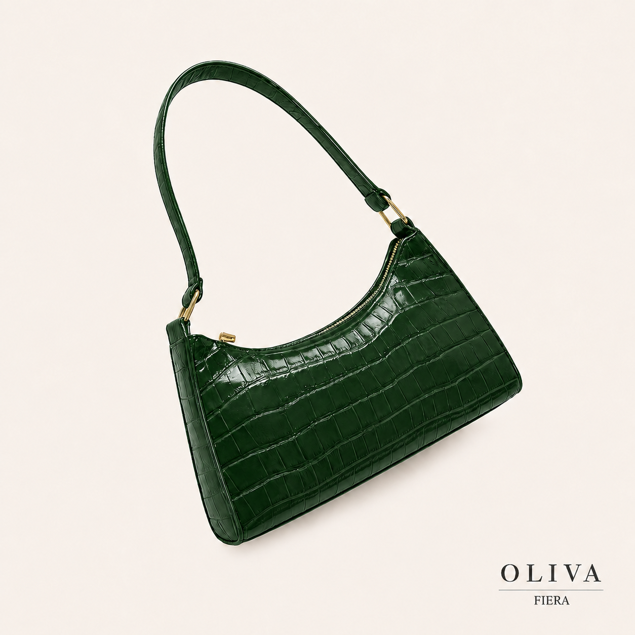 Bolso Axila Estampado Cocodrilo | Esencia Salvaje
