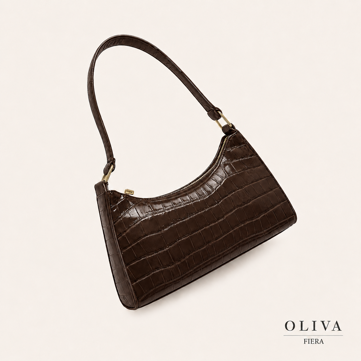 Bolso Axila Estampado Cocodrilo | Esencia Salvaje