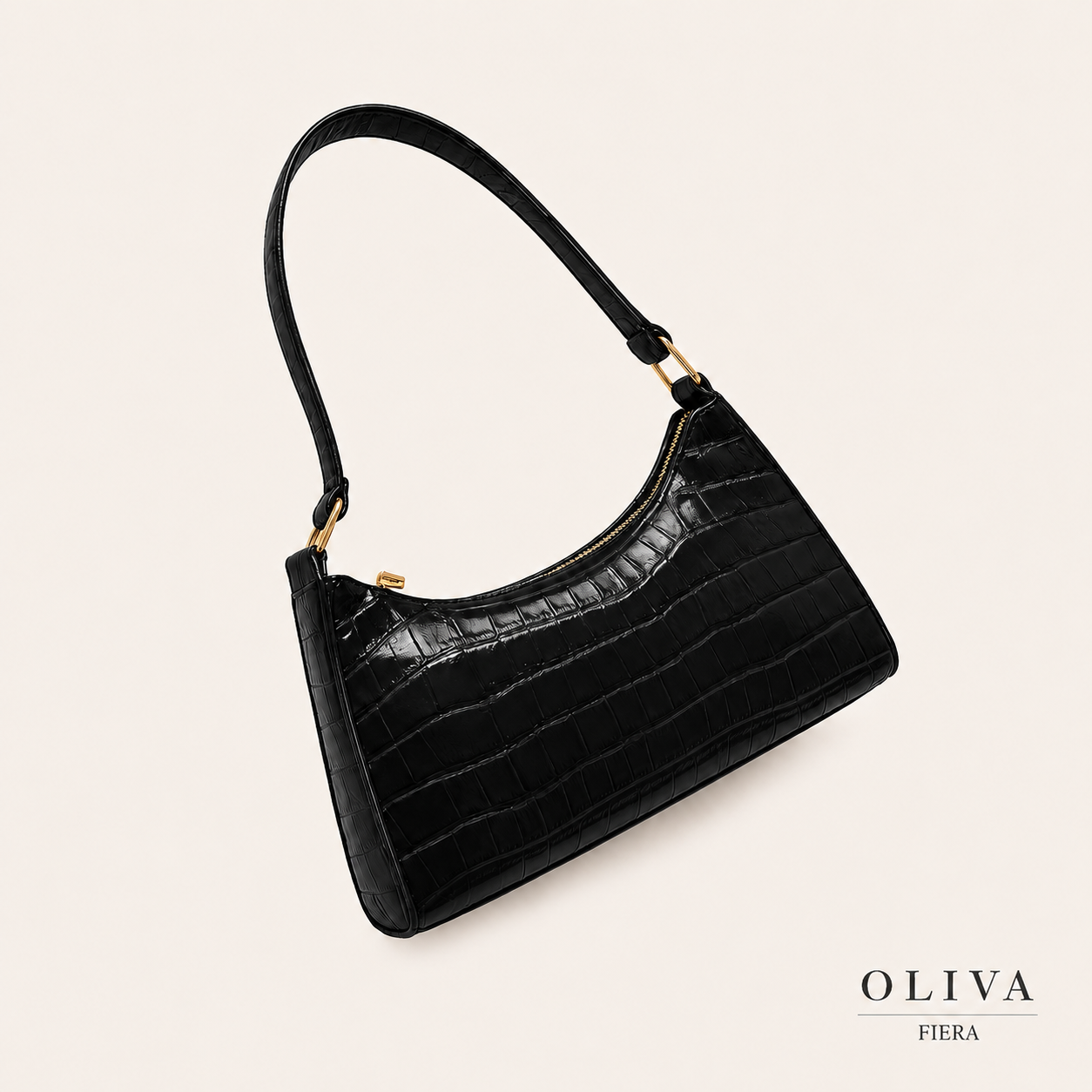 Bolso Axila Estampado Cocodrilo | Esencia Salvaje